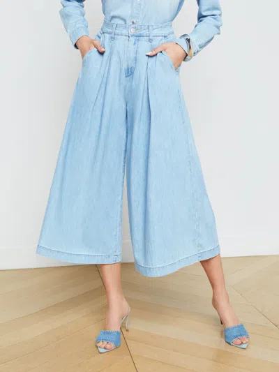 Shop L Agence Elowyn Palazzo Pant In Apperson