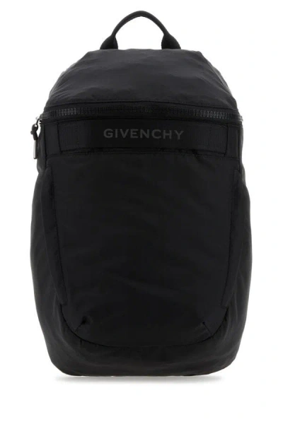 Shop Givenchy Man Black Nylon G-trek Backpack