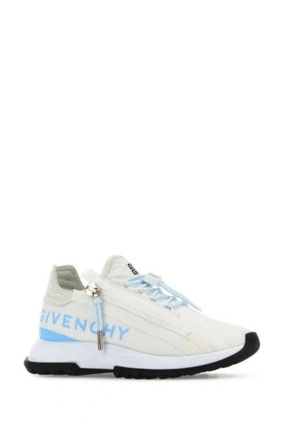 Shop Givenchy Woman White Fabric And Leather Spectre Sneakers