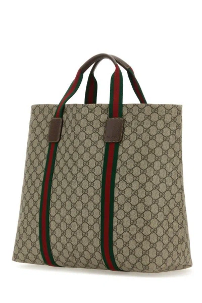 Shop Gucci Man Gg Supreme Fabric Medium Gg Tender Shopping Bag In Multicolor