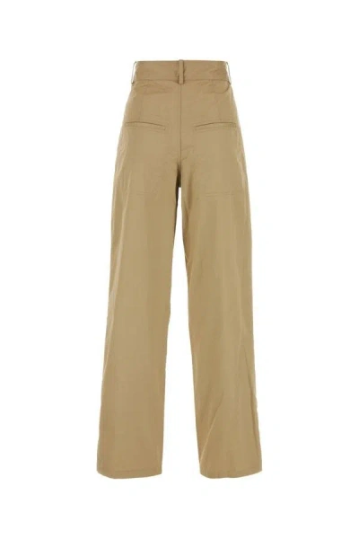 Isabel Marant Beige Cotton Jolande Pant In Brown