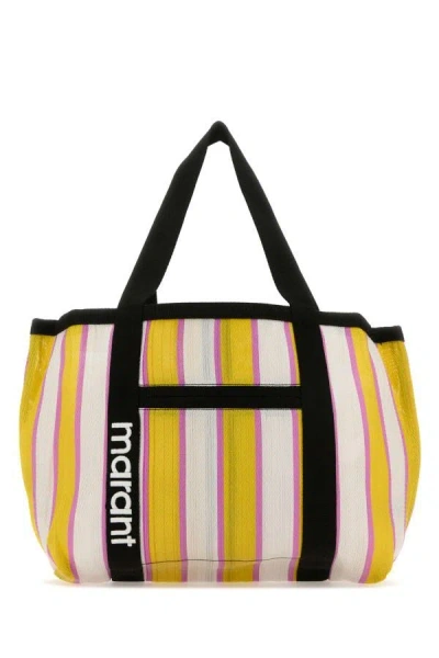Shop Isabel Marant Woman Multicolor Nylon Darwen Shopping Bag