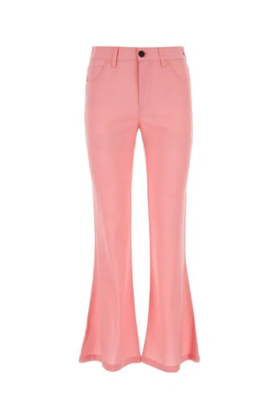 Shop Marni Woman Pink Wool Blend Pant