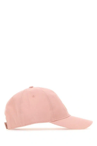 Shop Moncler Woman Pink Cotton Baseball Cap