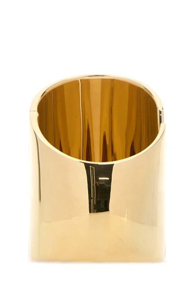 Shop Saint Laurent Woman Golden Metal Bracelet