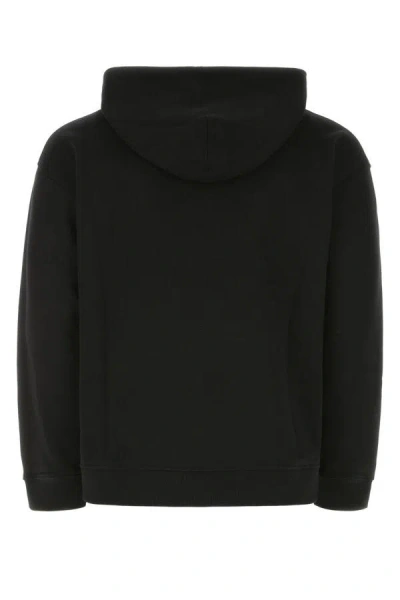 Shop Valentino Garavani Man Black Cotton Sweatshirt