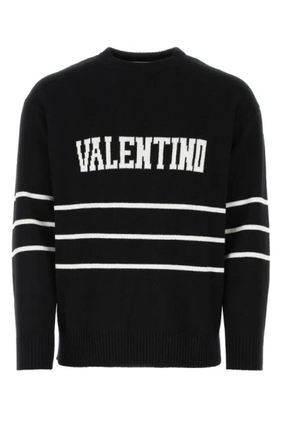 Shop Valentino Garavani Man Black Wool Sweater