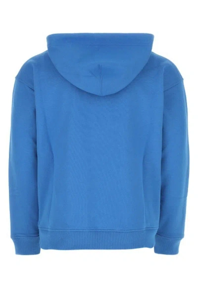 Shop Valentino Garavani Man Cerulean Cotton Sweatshirt In Blue