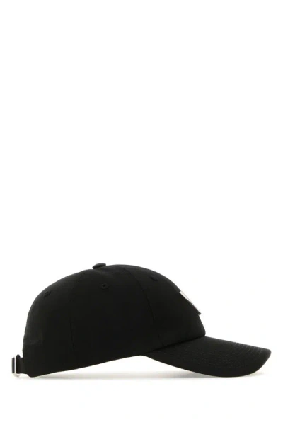 Shop Valentino Garavani Woman Black Stretch Cotton Baseball Cap