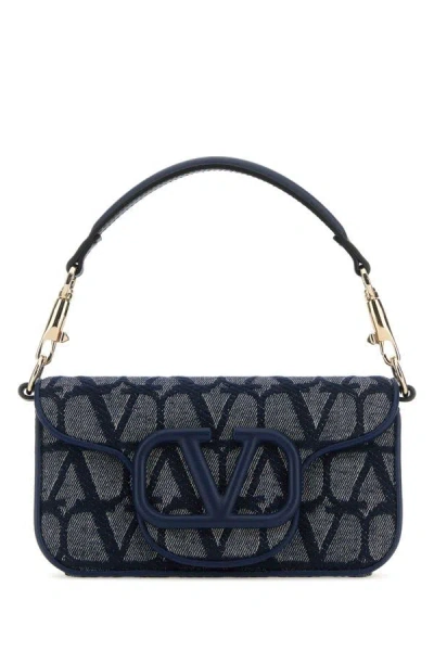 Shop Valentino Garavani Woman Toile Iconographe And Leather Locã² Handbag In Multicolor