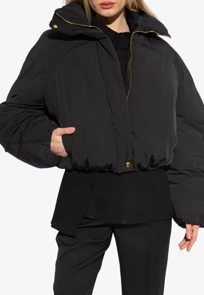 Jacquemus La Doudoune Courte Caraco Down Jacket In Black