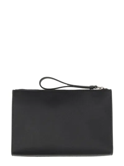 Shop Bally "makid" Clutch Bag In Black