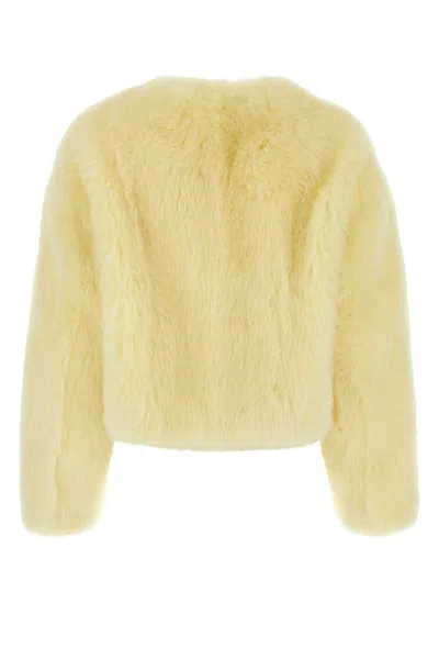 Shop Bottega Veneta Furs In Yellow