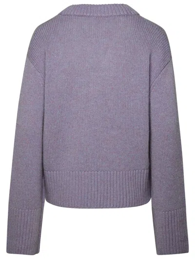 Shop Lisa Yang Iris Melange 'aletta' Cashmere Sweater In Liliac