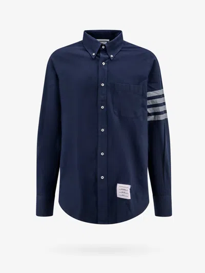 Shop Thom Browne Shirt In Blue