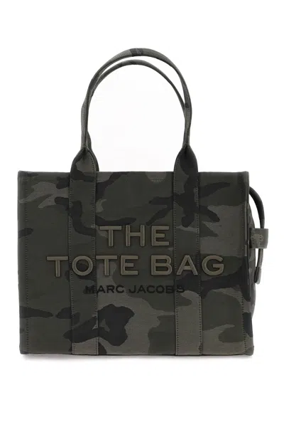 Shop Marc Jacobs The Camo Jacquard Large Tote Bag In Khaki