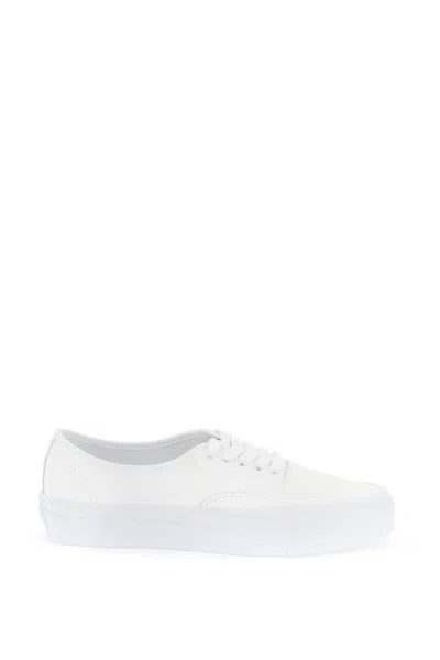 Shop Vans Hammered Leather Authentic Reissue 44 In Bianco