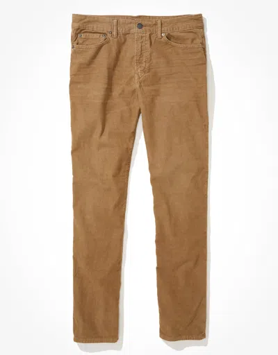 Shop American Eagle Outfitters Ae Flex Original Straight Lived-in Corduroy Pant In Multi