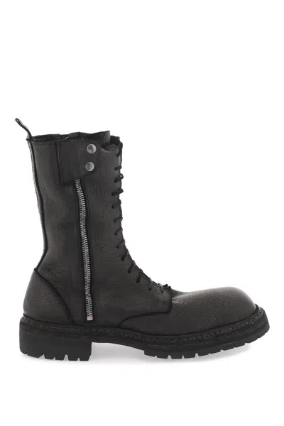 Shop Guidi "hammered Leather E01 In Black