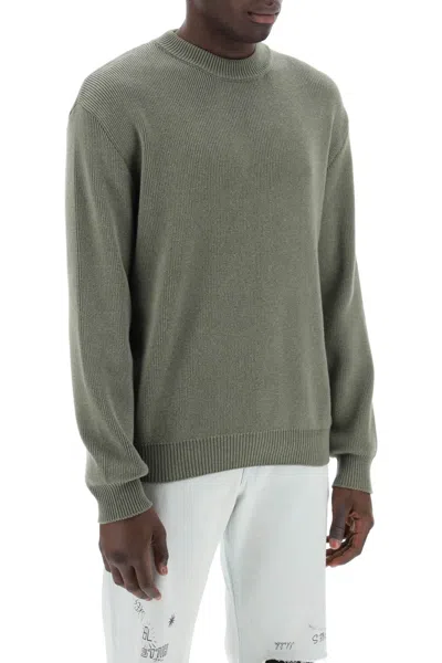 Shop Golden Goose Davis Cotton Rib Sweater In Multi