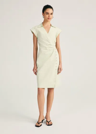 Shop Derek Lam Evi Short Sleeve Buttoned Shirt Dress