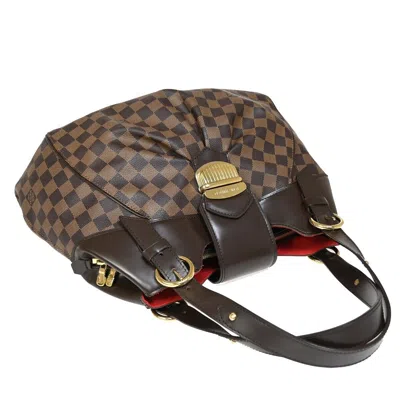 Pre-owned Louis Vuitton Sistina Brown Canvas Shoulder Bag ()