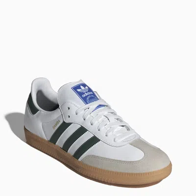 Adidas Originals Samba Og "cloud White/collegiate Green/grey Two/gum" Sneakers