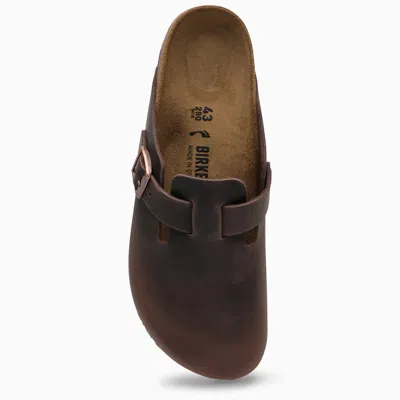 Shop Birkenstock Boston Habana Slipper In Oiled Leather