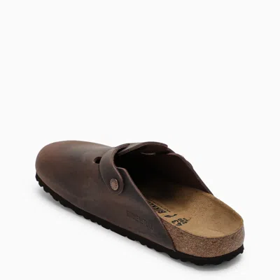 Shop Birkenstock Boston Habana Slipper In Oiled Leather