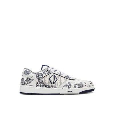 Shop Dior B27 Leather Sneakers