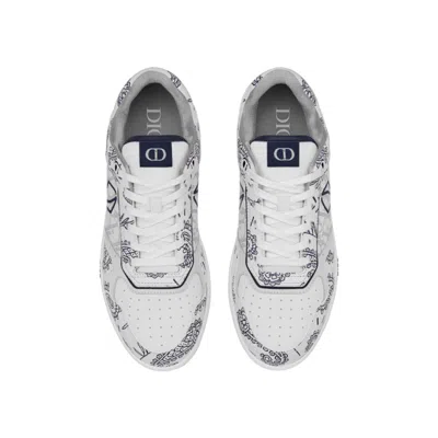 Shop Dior B27 Leather Sneakers