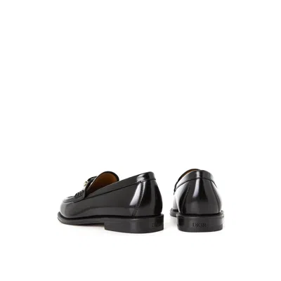 Shop Dior Granville Leather Loafers
