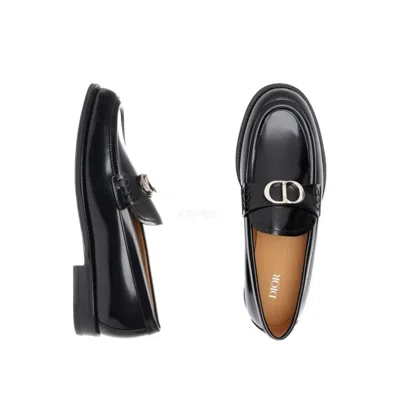 Shop Dior Granville Leather Loafers