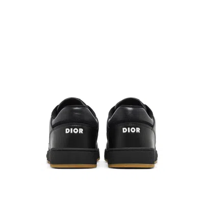 Shop Dior Oblique Leather Sneakers