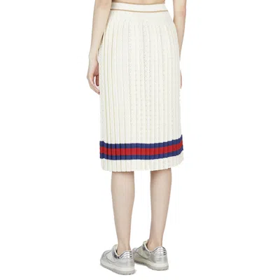 Shop Gucci G Rhombus Knit Skirt