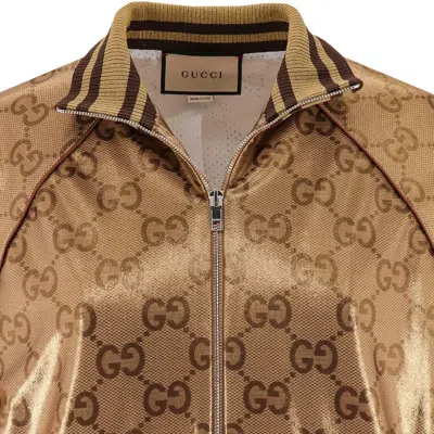 Shop Gucci Logo Monogram Jacket