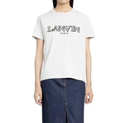 Shop Lanvin Curb Logo T Shirt