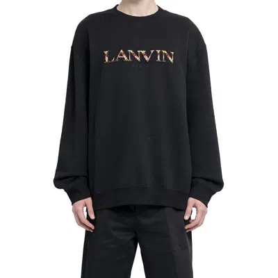 Shop Lanvin Logo Curb Sweatshirt