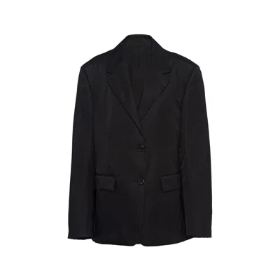 Prada Re-nylon Single-breasted Jacket With Mini Pouch