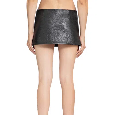 Prada Low-rise Leather Miniskirt
