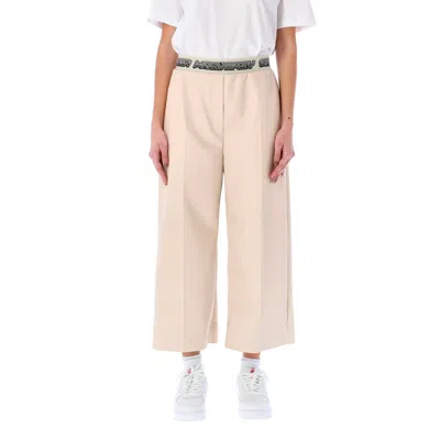 Shop Stella Mccartney Cropped Logo Pants