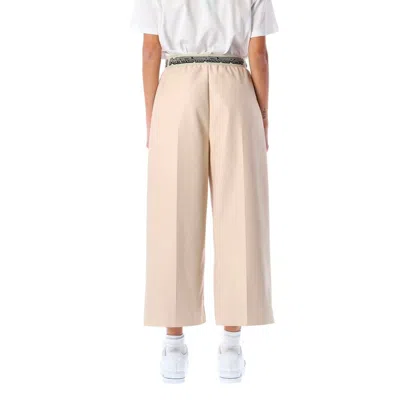 Shop Stella Mccartney Cropped Logo Pants