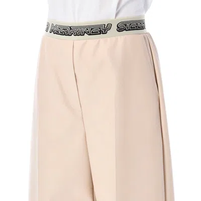 Shop Stella Mccartney Cropped Logo Pants