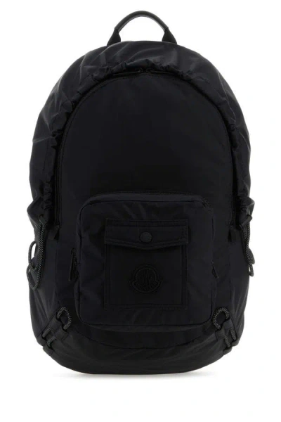 Shop Moncler Unisex Black Nylon Makaio Backpack