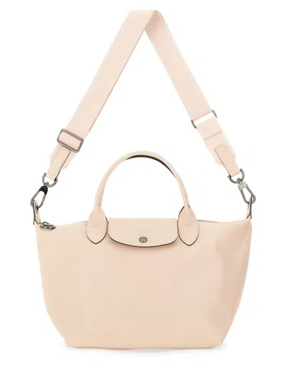 Shop Longchamp Le Pliage Small Bag In Ivory