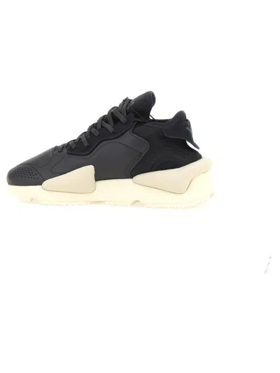 Shop Y-3 Adidas Sneakers In Black/off White/clear Brown