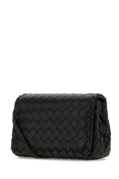 Shop Bottega Veneta Woman Black Leather The Ancestor Mini Crossbody Bag
