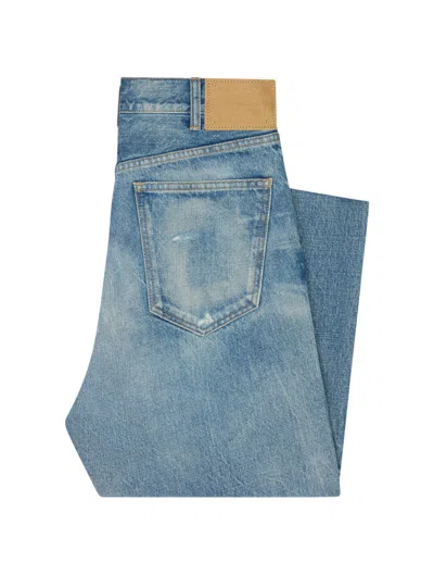 Celine Kurt Denim Jeans With Morning Light Wash In Blue