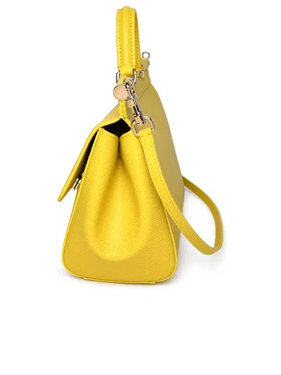 Shop Dolce & Gabbana Yellow Leather Bag Woman