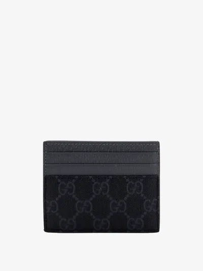 Shop Gucci Man Card Holder Man Grey Cardcases In Gray